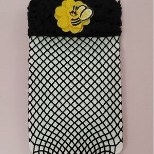Bundle Bee Black Fishnet Thigh High